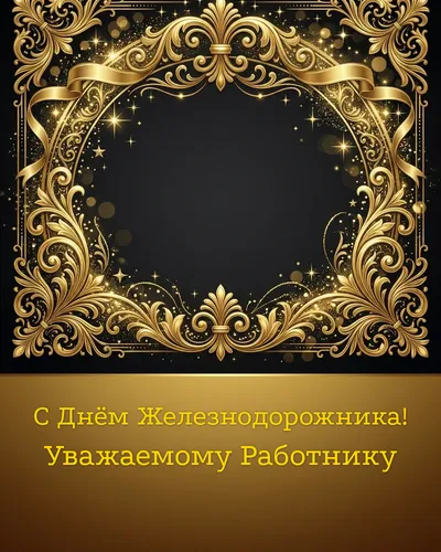 открытка с днём железнодорожника!
